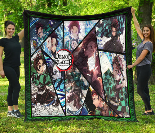 Tanjiro Kamado Demon Slayer Area Rug Anime Home Decor Custom For Fans NA052006