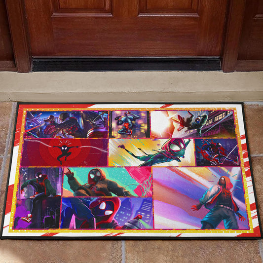 Spider Man Into Spiderverse Door Mat Movie Home Decor Custom For Fans NT050401