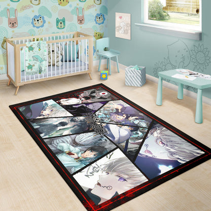 Toge Inumaki And Junpei Yoshino Jujutsu Kaisen Area Rug Anime Home Decor Custom For Fans NA052503