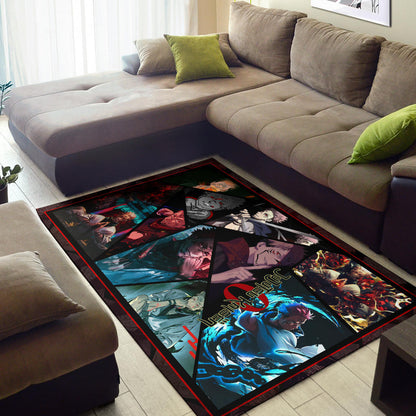 Ryomen Sukuna Jujutsu Kaisen Area Rug Anime Home Decor Custom For Fans NA052303