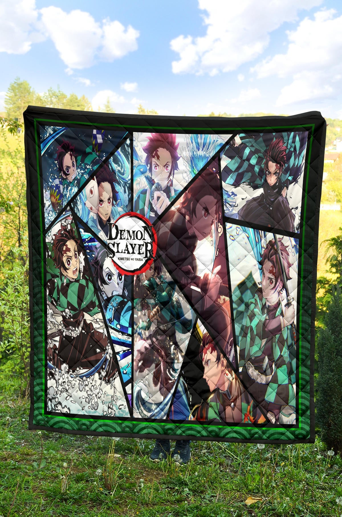 Tanjiro Kamado Demon Slayer Area Rug Anime Home Decor Custom For Fans NA052006