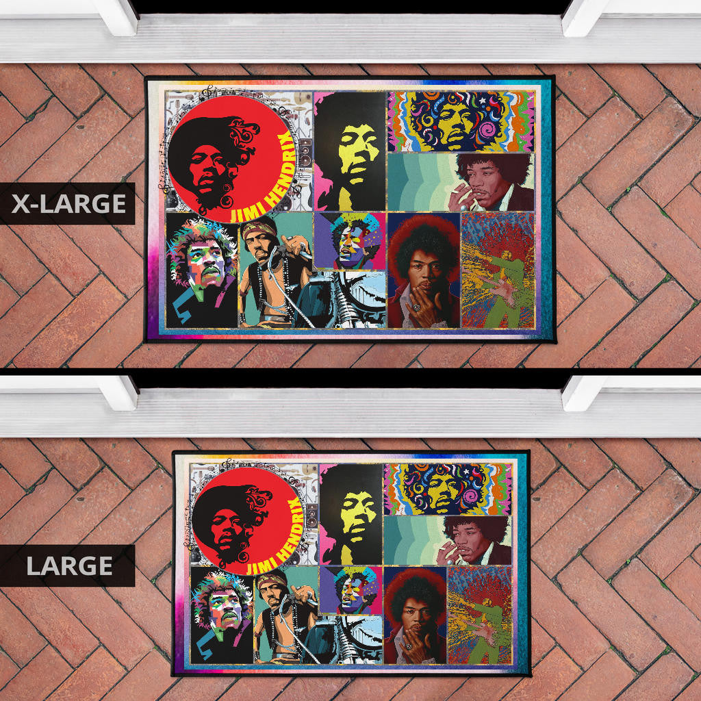 Jimi Hendrix Door Mat Singer Home Decor Custom For Fans NT050501