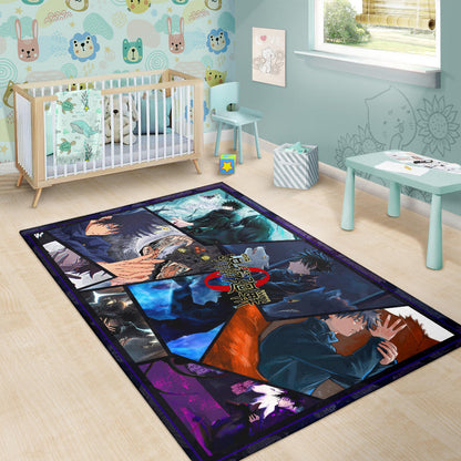 Megumi Fushiguro Jujutsu Kaisen Area Rug Anime Home Decor Custom For Fans NA052304