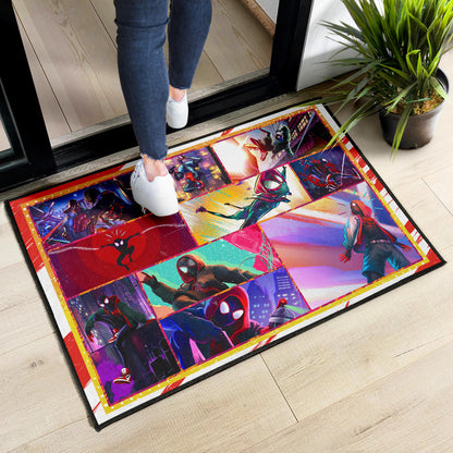 Spider Man Into Spiderverse Door Mat Movie Home Decor Custom For Fans NT050401
