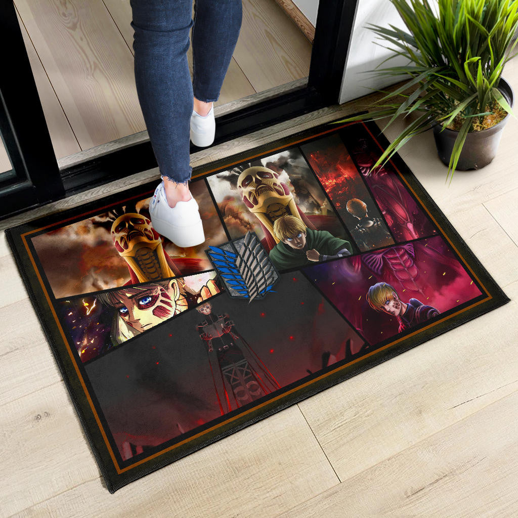 Armin Arlert Attack On Titan Door Mat Anime Home Decor Custom For Fans NT052603