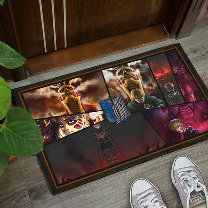 Armin Arlert Attack On Titan Door Mat Anime Home Decor Custom For Fans NT052603