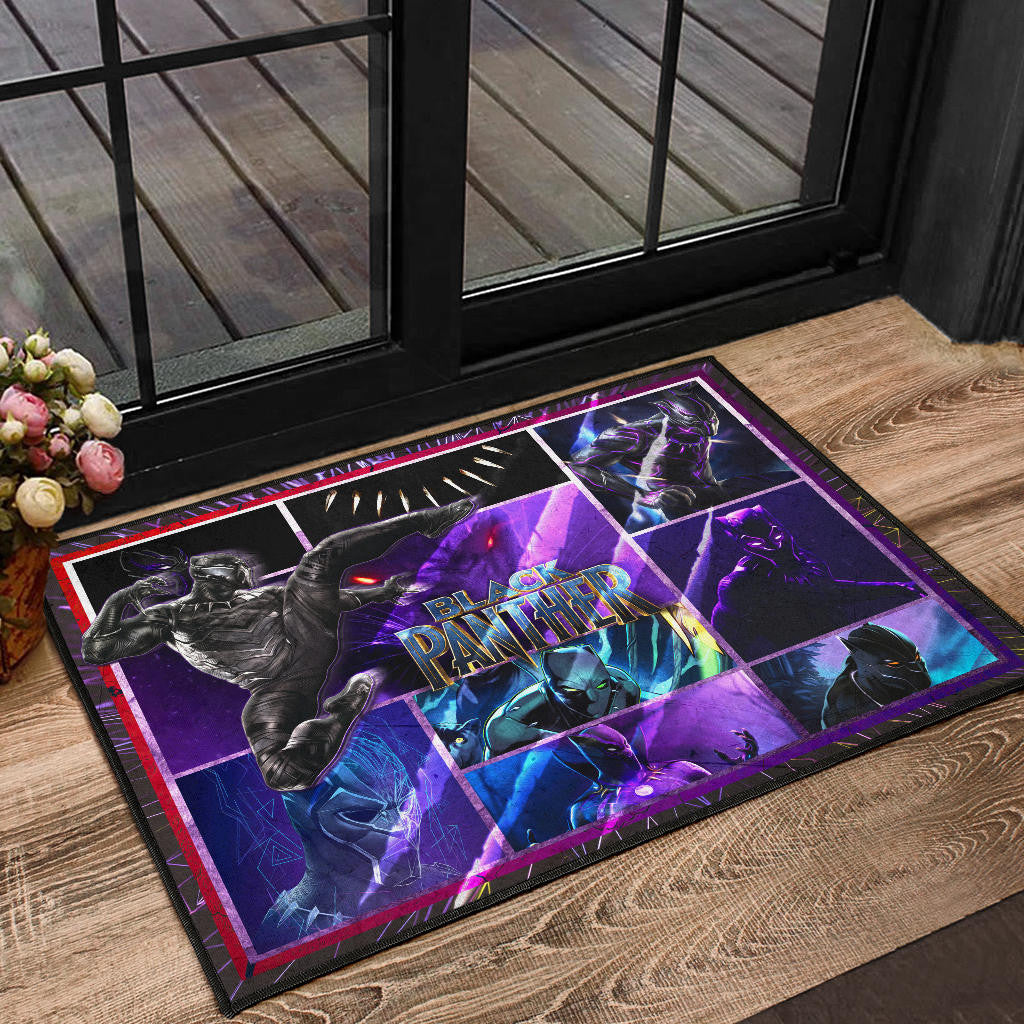 King T'Challa Black Panther Door Mat Movie Home Decor Custom For Fans NT051704