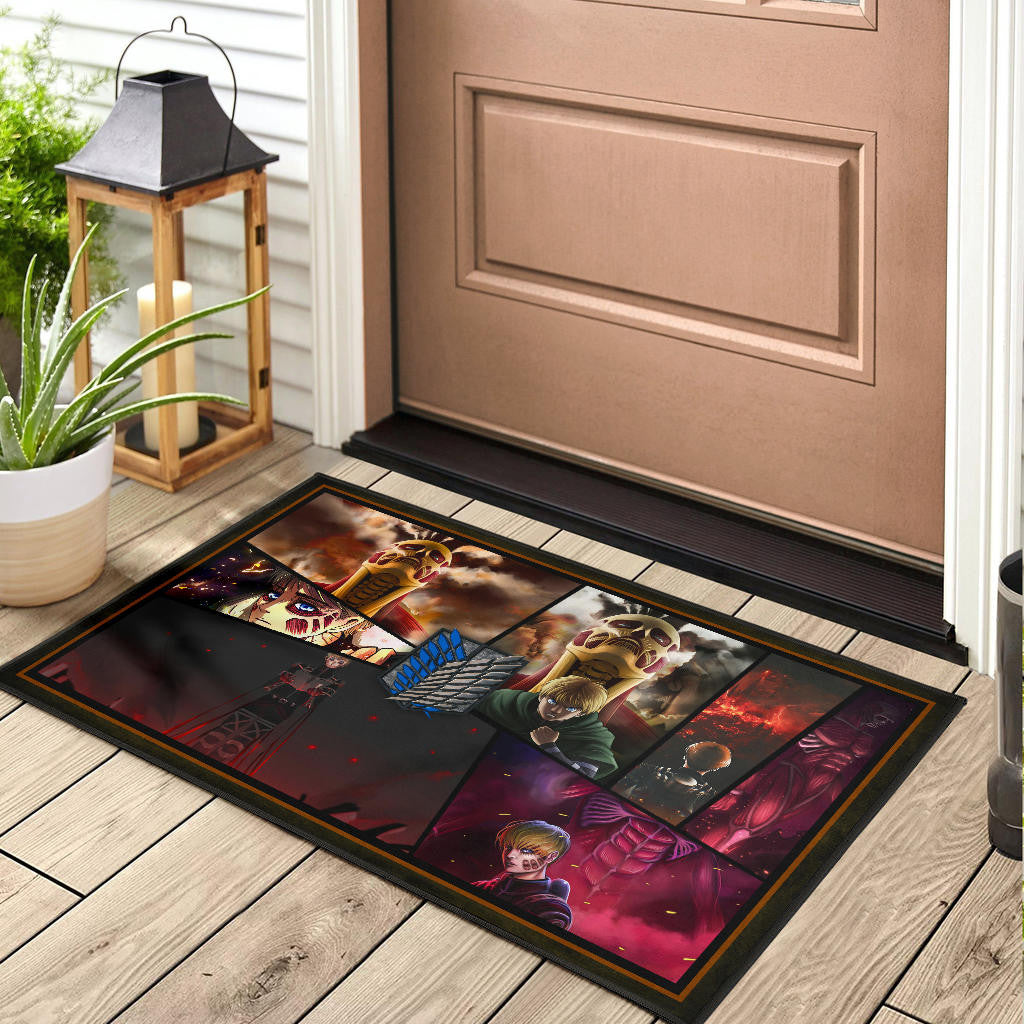 Armin Arlert Attack On Titan Door Mat Anime Home Decor Custom For Fans NT052603