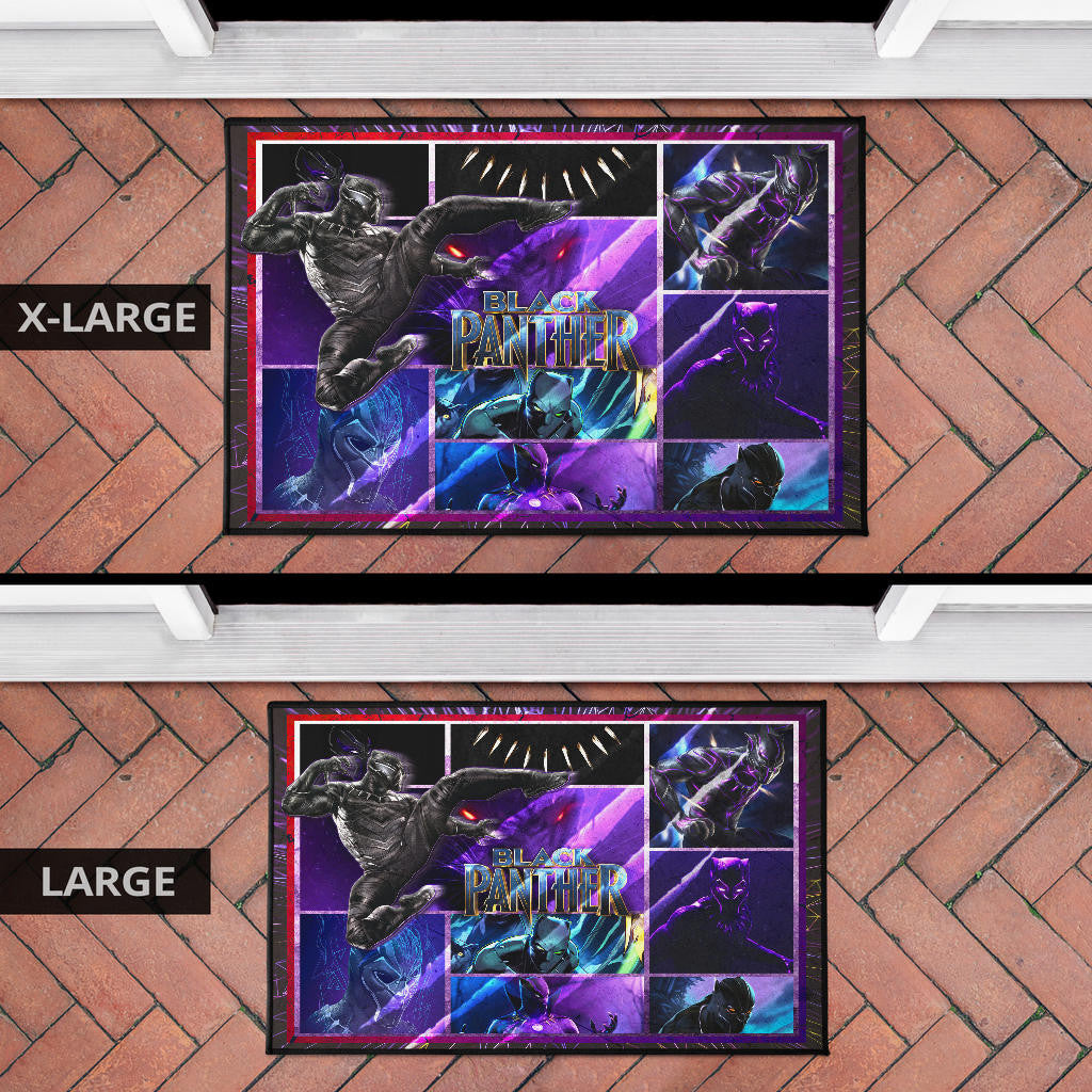 King T'Challa Black Panther Door Mat Movie Home Decor Custom For Fans NT051704