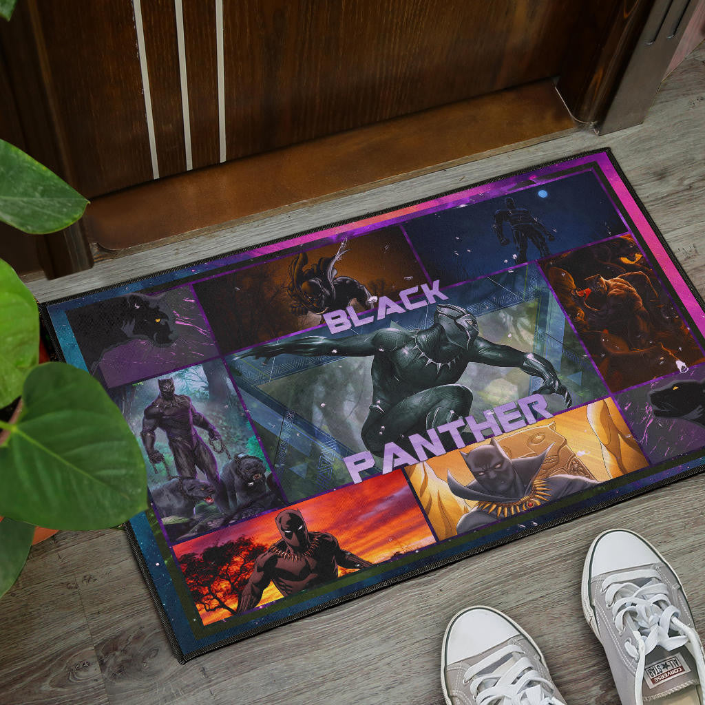 King T'Challa Black Panther Door Mat Movie Home Decor Custom For Fans NT051702
