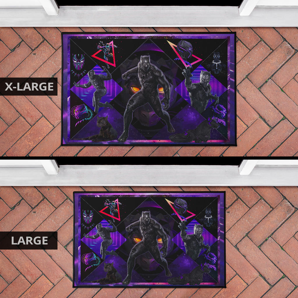 King T'Challa Black Panther Door Mat Movie Home Decor Custom For Fans NT051901