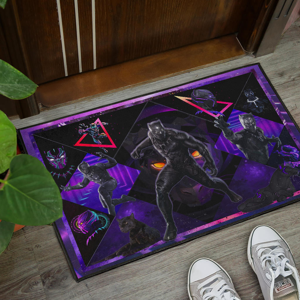King T'Challa Black Panther Door Mat Movie Home Decor Custom For Fans NT051901