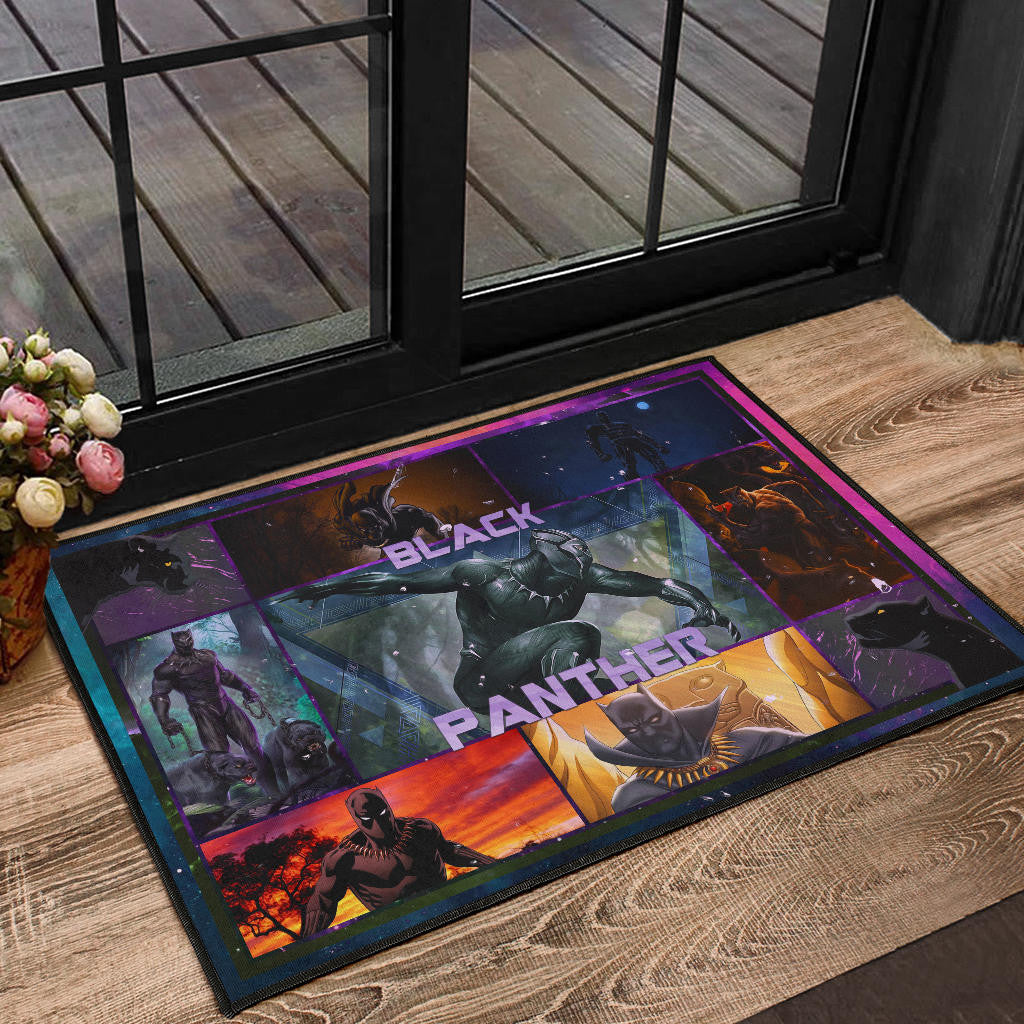 King T'Challa Black Panther Door Mat Movie Home Decor Custom For Fans NT051702