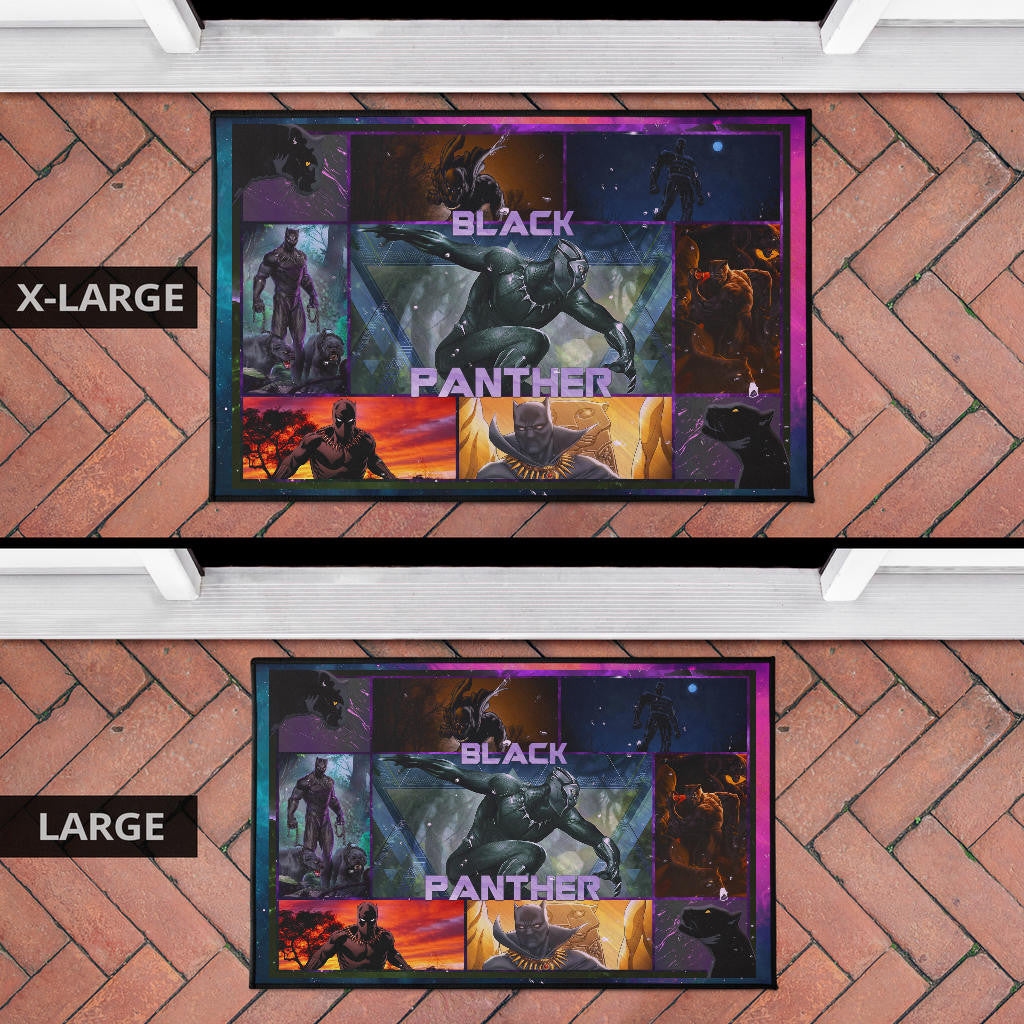 King T'Challa Black Panther Door Mat Movie Home Decor Custom For Fans NT051702
