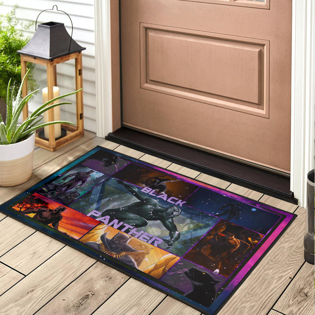 King T'Challa Black Panther Door Mat Movie Home Decor Custom For Fans NT051702