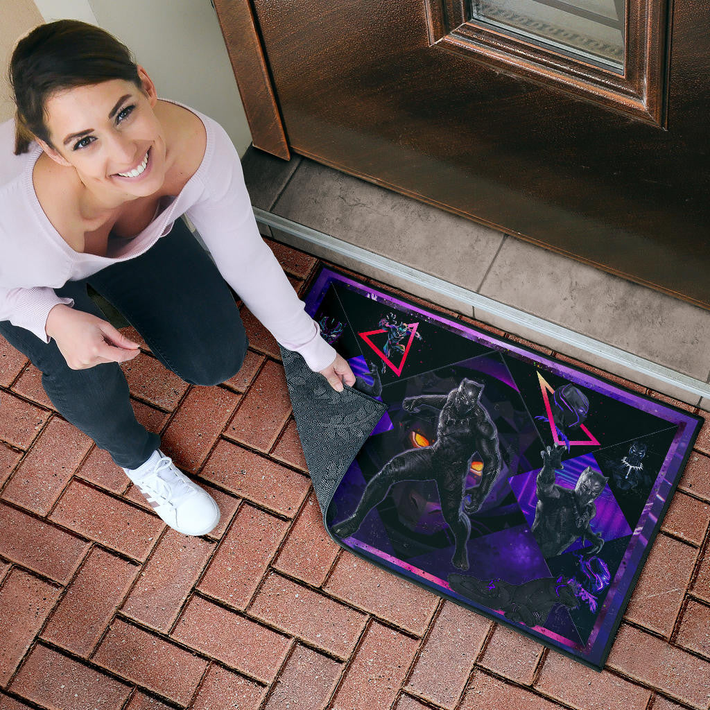 King T'Challa Black Panther Door Mat Movie Home Decor Custom For Fans NT051901