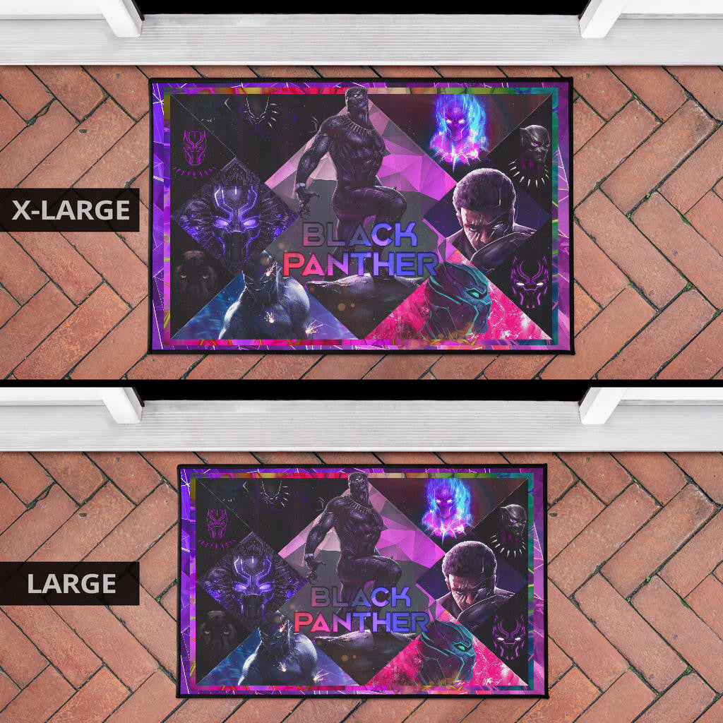 King T'Challa Black Panther Door Mat Movie Home Decor Custom For Fans NT052301