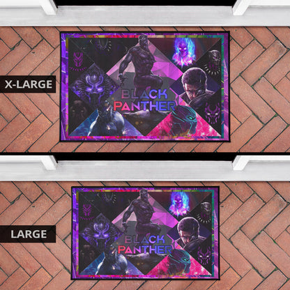 King T'Challa Black Panther Door Mat Movie Home Decor Custom For Fans NT052301