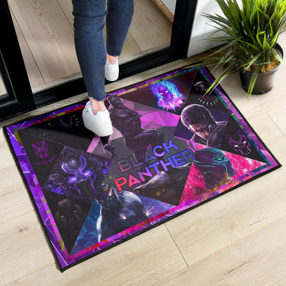 King T'Challa Black Panther Door Mat Movie Home Decor Custom For Fans NT052301