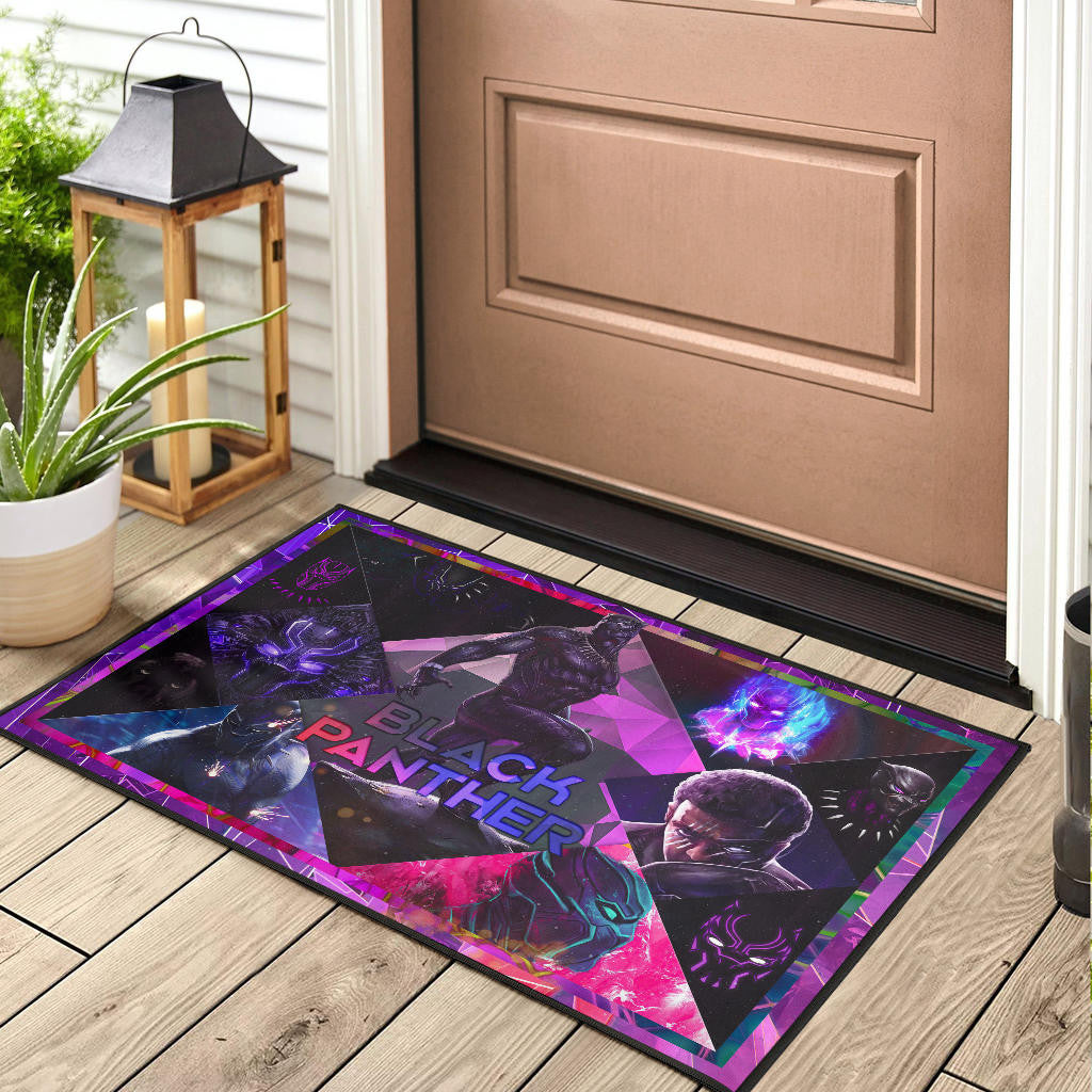 King T'Challa Black Panther Door Mat Movie Home Decor Custom For Fans NT052301