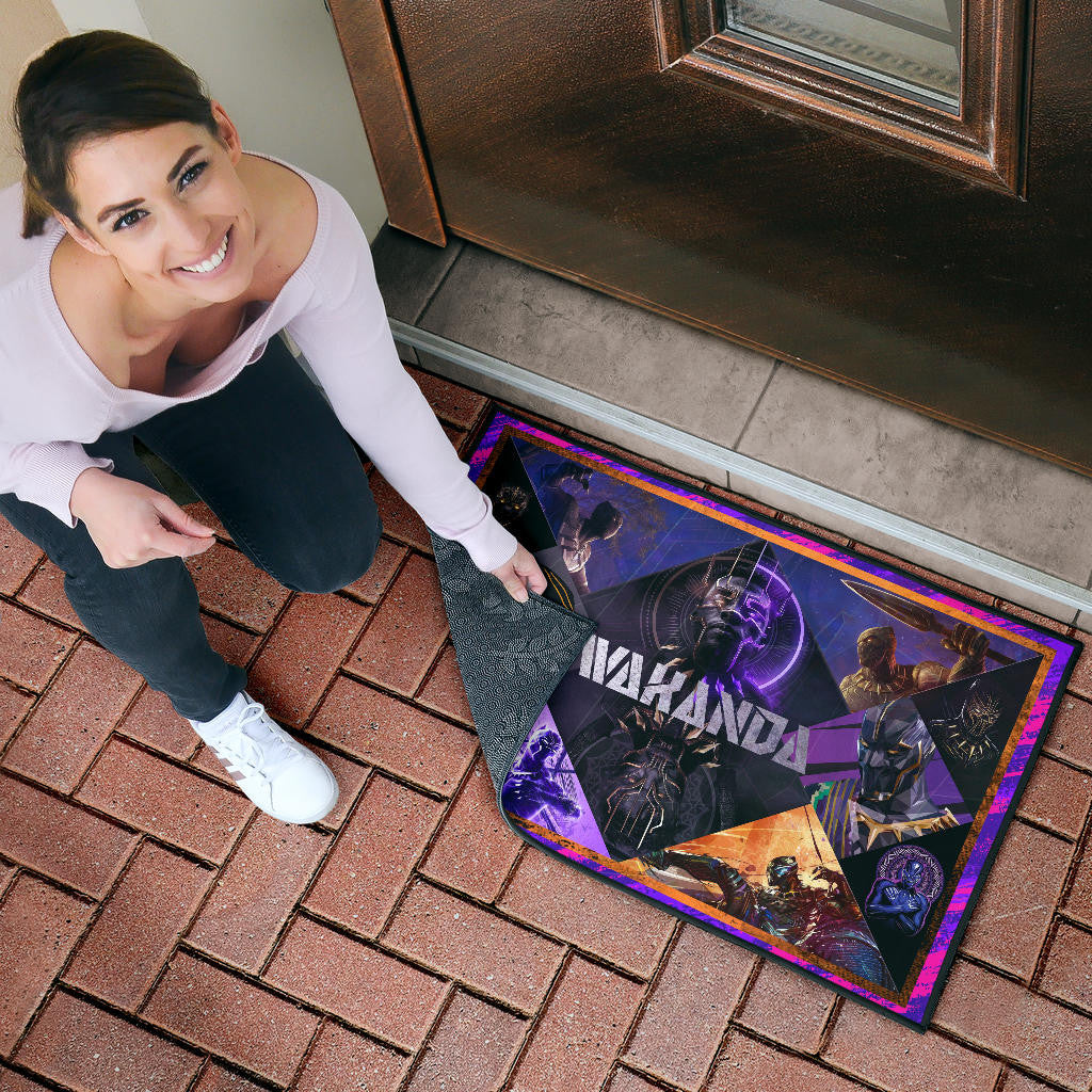 King T'Challa Black Panther Door Mat Movie Home Decor Custom For Fans NT052302