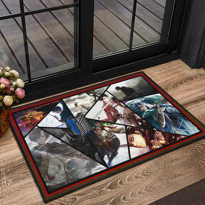 Levi Ackerman Attack On Titan Door Mat Anime Home Decor Custom For Fans NT052702