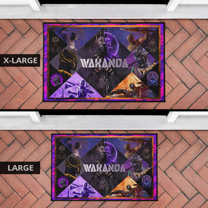 King T'Challa Black Panther Door Mat Movie Home Decor Custom For Fans NT052302