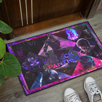 King T'Challa Black Panther Door Mat Movie Home Decor Custom For Fans NT052301