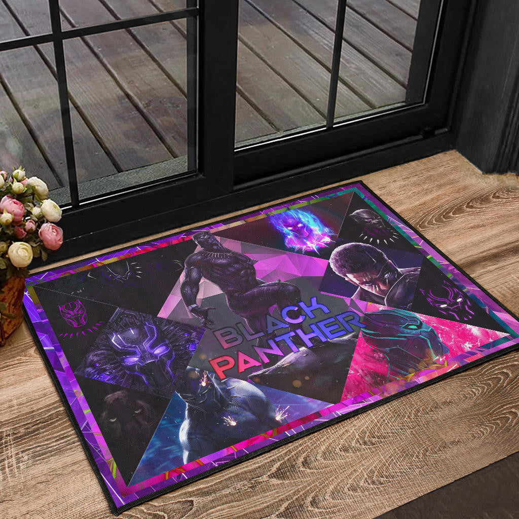King T'Challa Black Panther Door Mat Movie Home Decor Custom For Fans NT052301