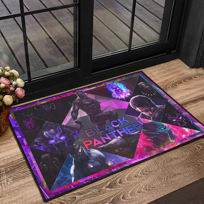King T'Challa Black Panther Door Mat Movie Home Decor Custom For Fans NT052301