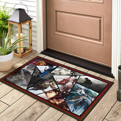 Levi Ackerman Attack On Titan Door Mat Anime Home Decor Custom For Fans NT052702