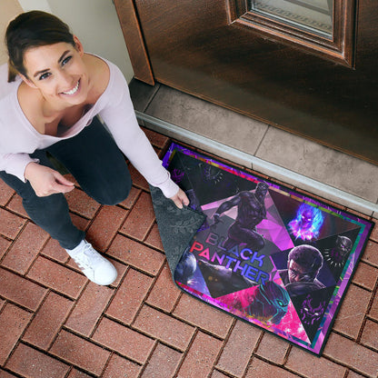 King T'Challa Black Panther Door Mat Movie Home Decor Custom For Fans NT052301