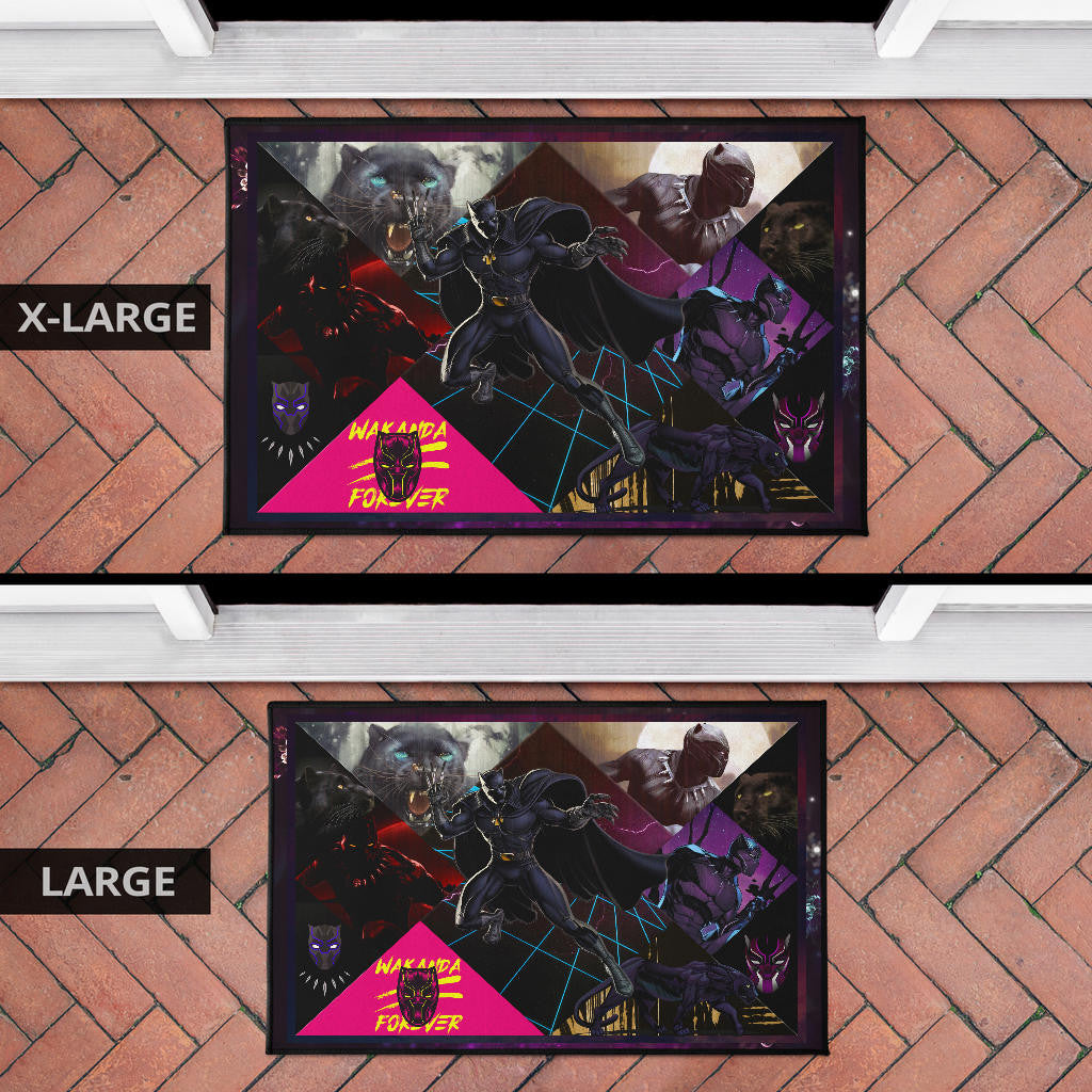 King T'Challa Black Panther Door Mat Movie Home Decor Custom For Fans NT052002