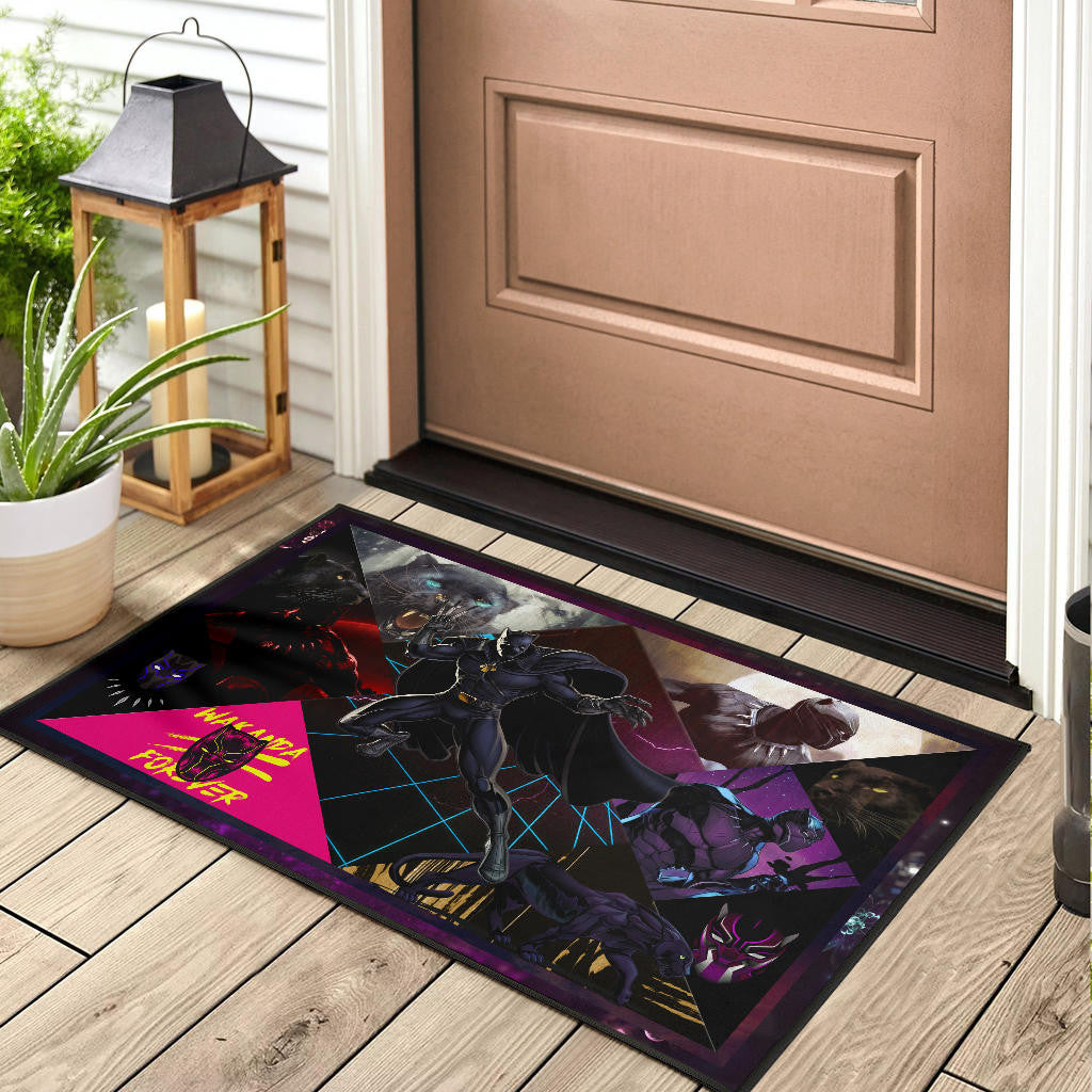 King T'Challa Black Panther Door Mat Movie Home Decor Custom For Fans NT052002