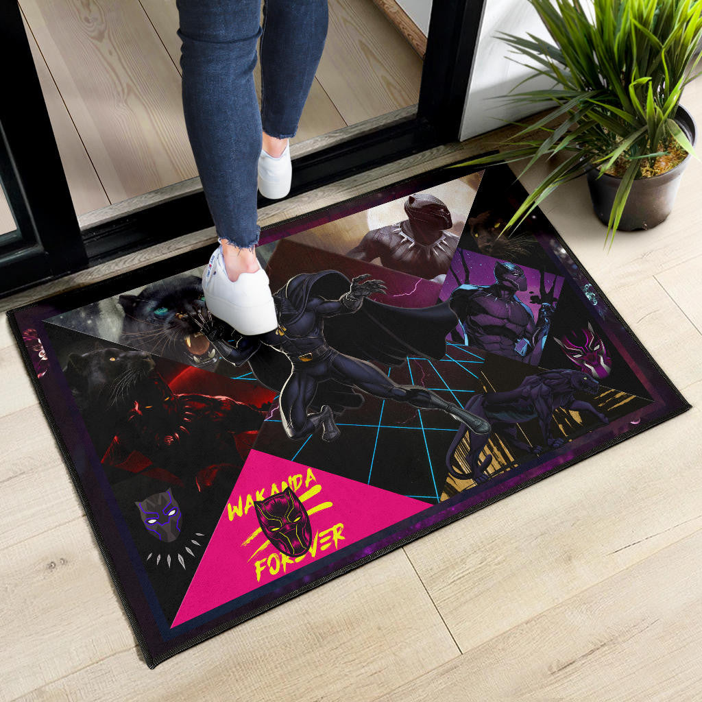 King T'Challa Black Panther Door Mat Movie Home Decor Custom For Fans NT052002