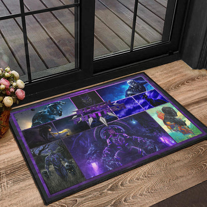 King T'Challa Black Panther Door Mat Movie Home Decor Custom For Fans NT051902