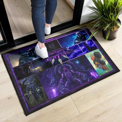 King T'Challa Black Panther Door Mat Movie Home Decor Custom For Fans NT051902