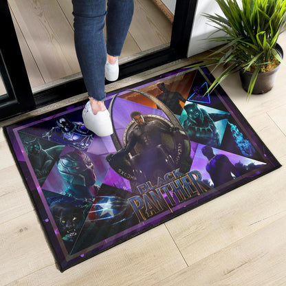 King T'Challa Black Panther Door Mat Movie Home Decor Custom For Fans NT051703