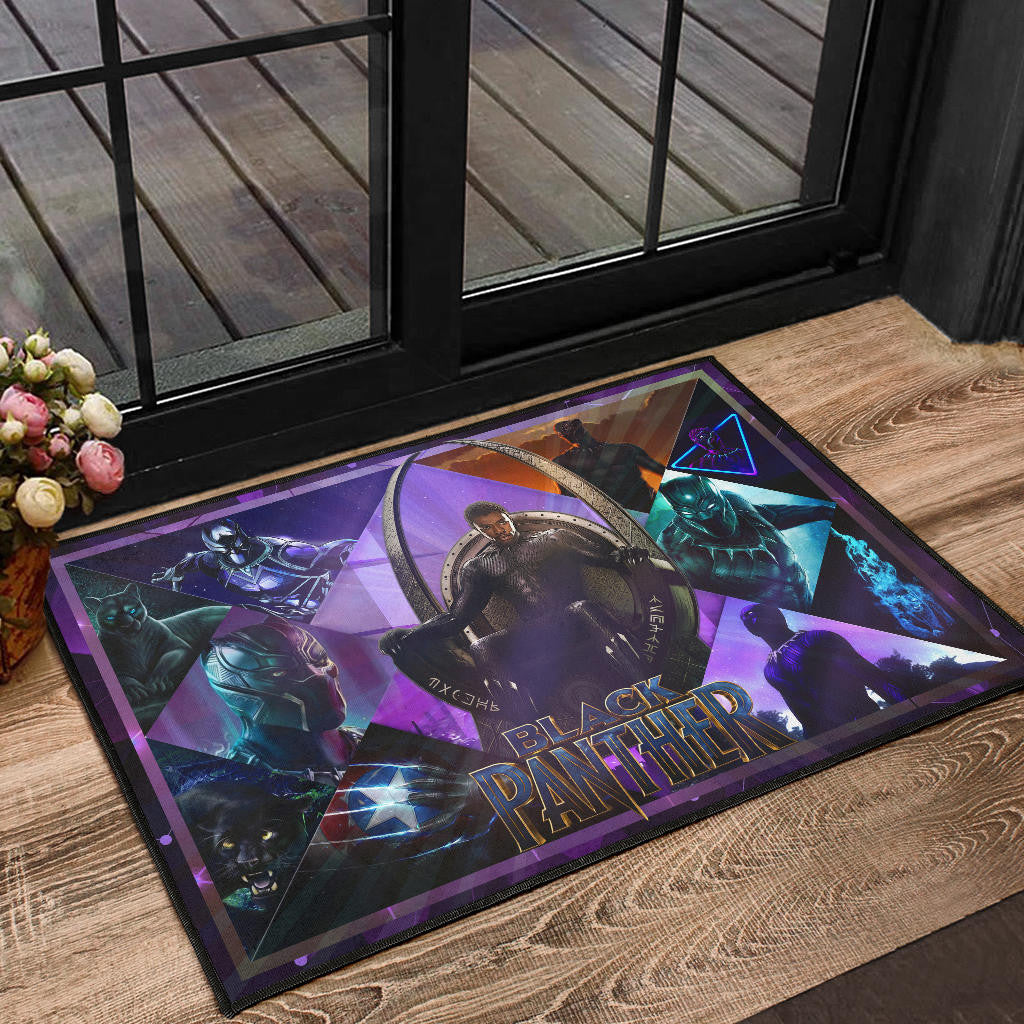 King T'Challa Black Panther Door Mat Movie Home Decor Custom For Fans NT051703