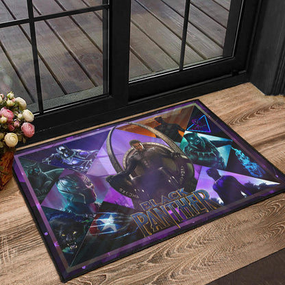 King T'Challa Black Panther Door Mat Movie Home Decor Custom For Fans NT051703