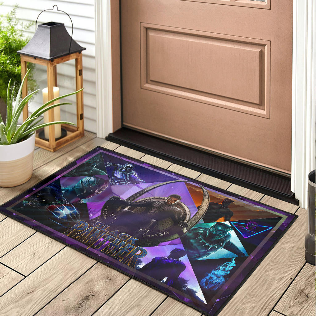King T'Challa Black Panther Door Mat Movie Home Decor Custom For Fans NT051703