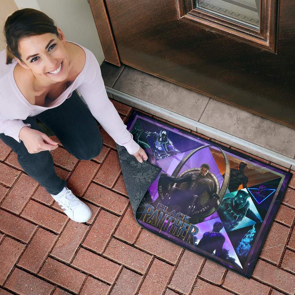 King T'Challa Black Panther Door Mat Movie Home Decor Custom For Fans NT051703