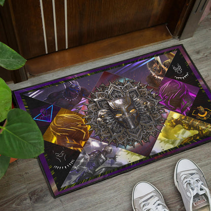 King T'Challa Black Panther Door Mat Movie Home Decor Custom For Fans NT052001
