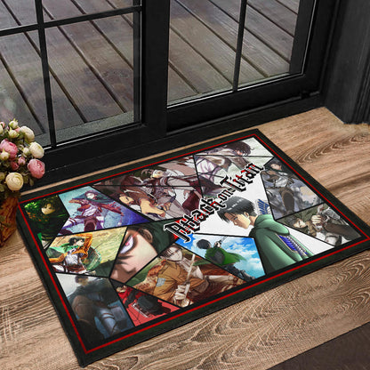 Levi Ackerman Attack On Titan Door Mat Singer Home Decor Custom For Fans NT052604