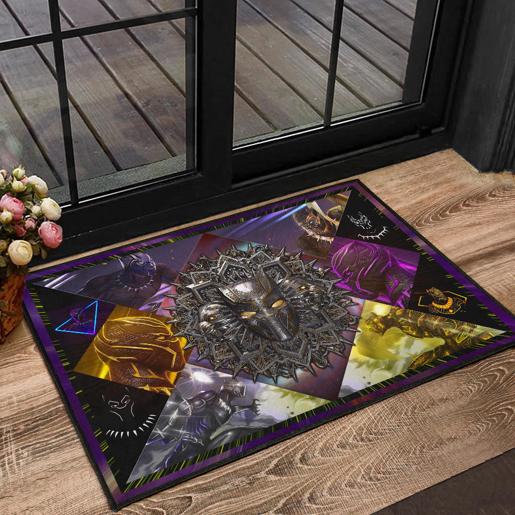 King T'Challa Black Panther Door Mat Movie Home Decor Custom For Fans NT052001