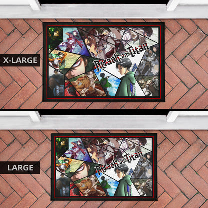 Levi Ackerman Attack On Titan Door Mat Singer Home Decor Custom For Fans NT052604