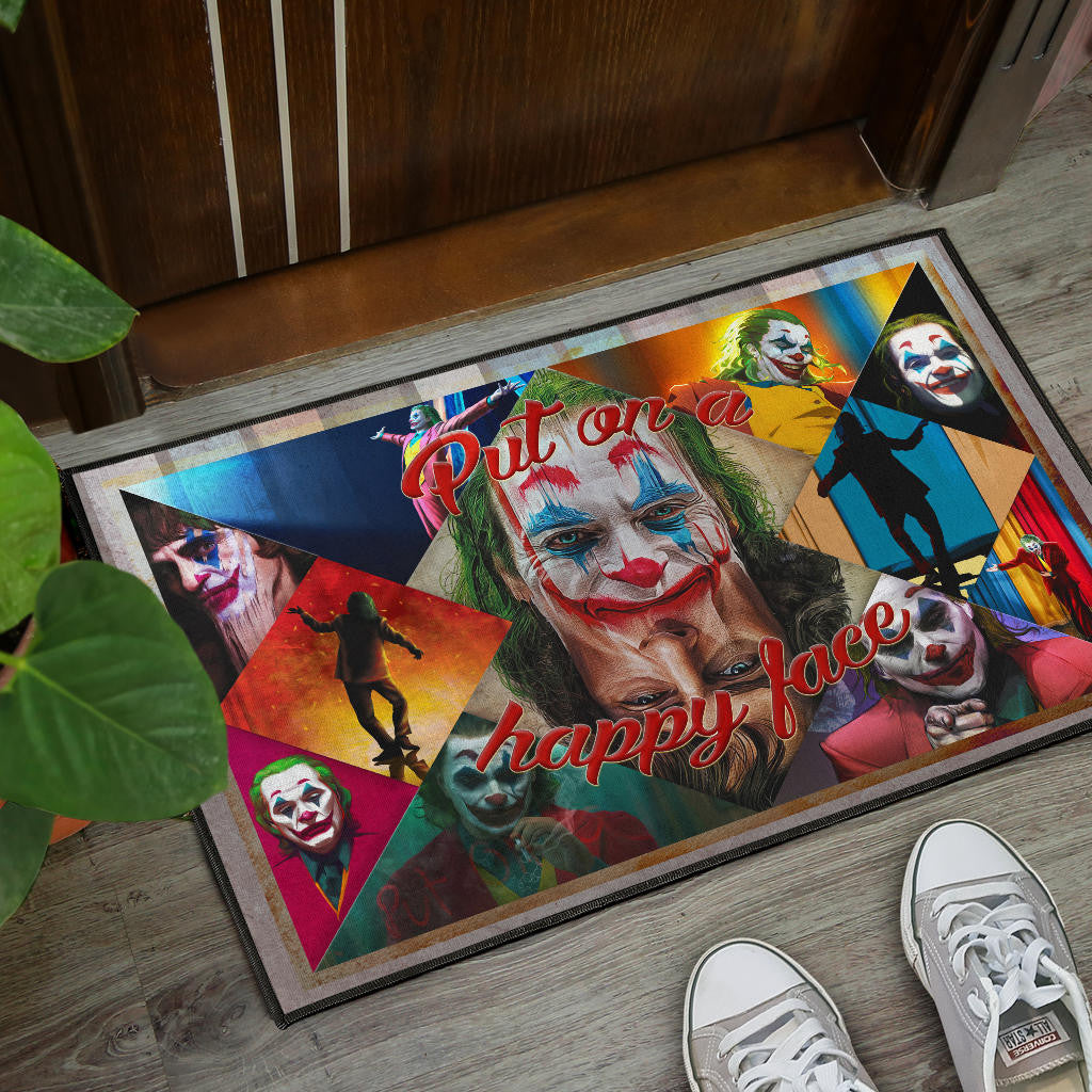 Joker The Clown Door Mat Movie Home Decor Custom For Fans NT051302