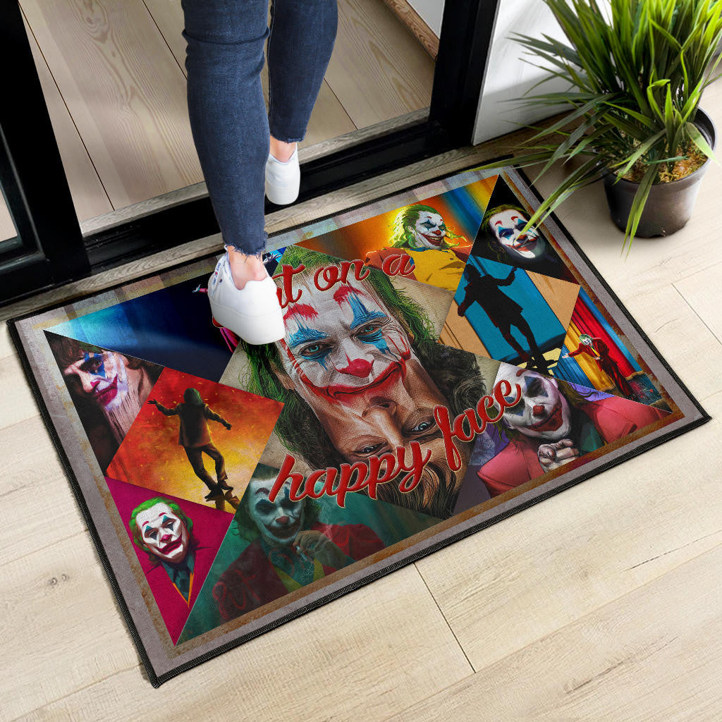 Joker The Clown Door Mat Movie Home Decor Custom For Fans NT051302