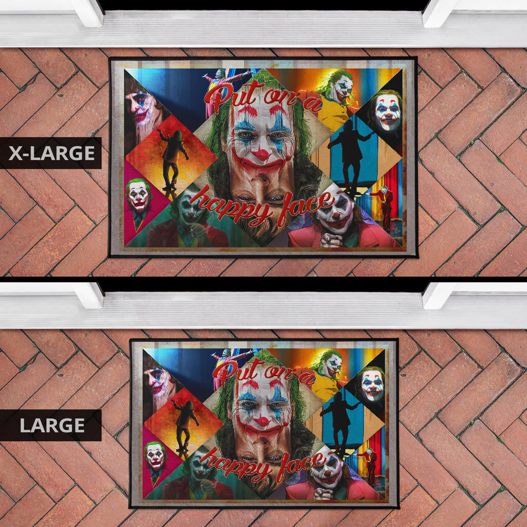 Joker The Clown Door Mat Movie Home Decor Custom For Fans NT051302