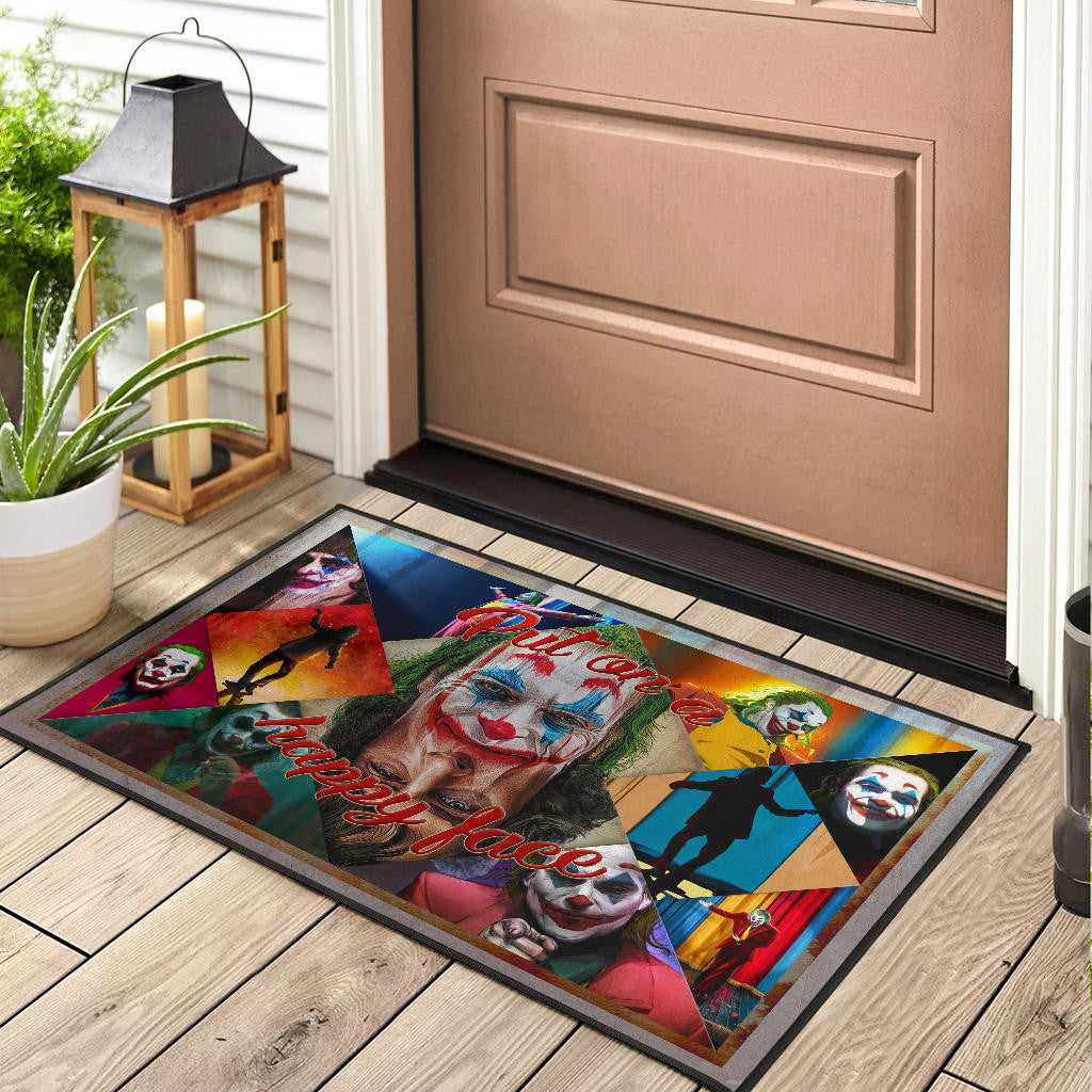 Joker The Clown Door Mat Movie Home Decor Custom For Fans NT051302